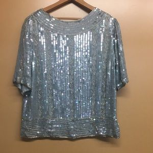 VINTAGE Sequin Shirt and Skirt